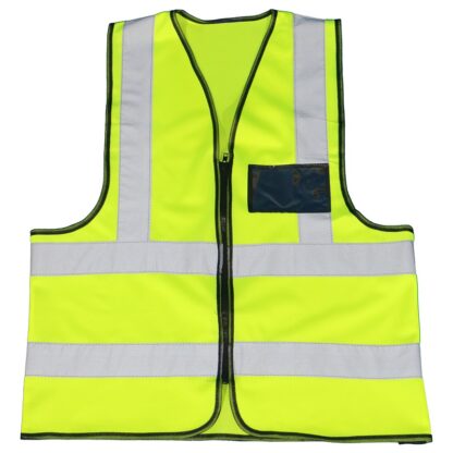 MASTER LIME REFLECTIVE VEST - ZIP & ID POUCH - S