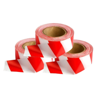 MASTER WHITE & RED BARRIER TAPE