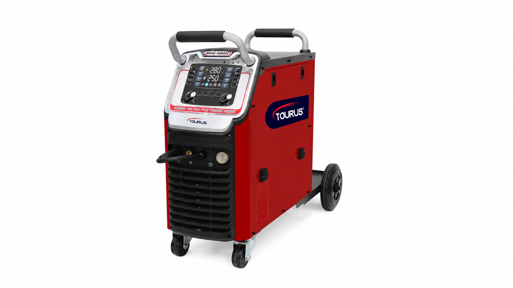 TAURUS MIG280P MIG/MMA COMPACT WELDING MACHINE - SYNERGIC/DOUBLE PULSE - 280A - 380V + BZ25 TORCH